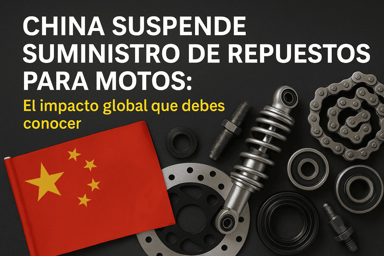 China suspende suministro de repuestos para motos