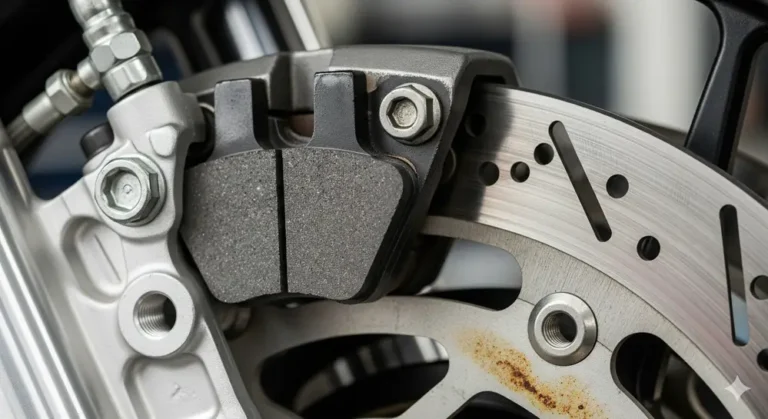 cambiar las pastillas de freno de tu moto