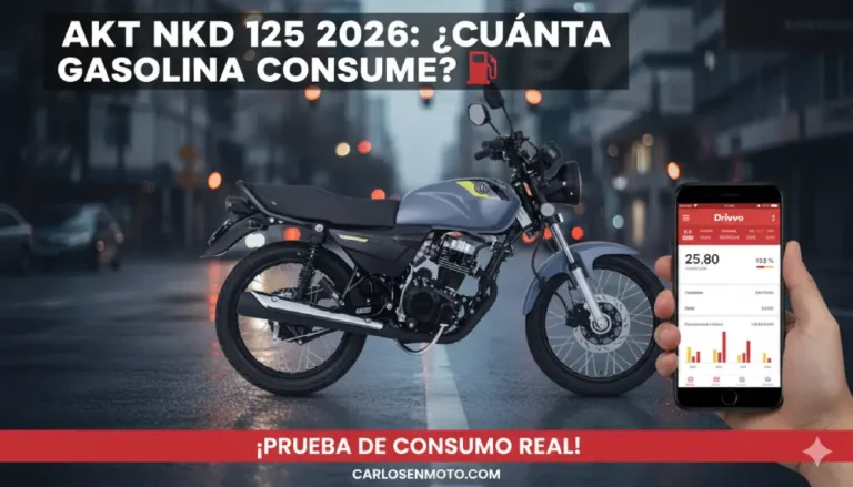 AKT NKD 125 consumo gasolina